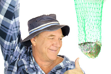 Image showing Fisherman With Net