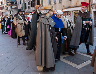 Image showing Parade of Medieval Costumes