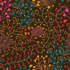 Image showing Floral seamless pattern in vector