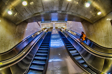 Image showing Escalators in Grand Central - New York