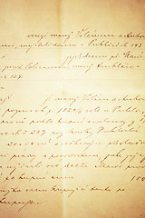 Image showing handwritten text grunge background