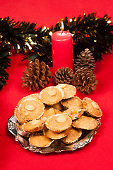 Image showing Almond Christmas cookies