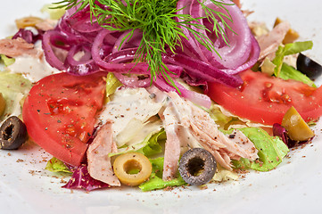 Image showing chicken meat filet salad