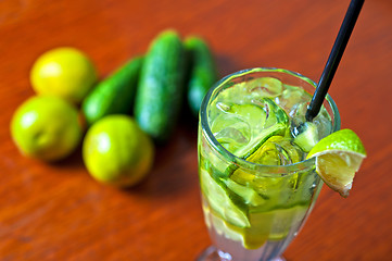 Image showing cucumber lemonade