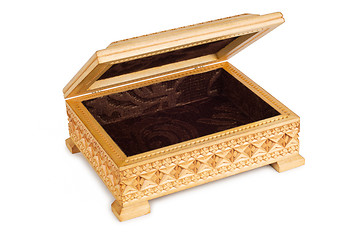 Image showing Open antique chest