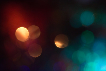 Image showing blue and red bokeh background