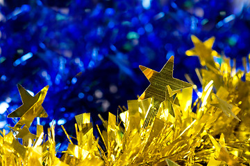 Image showing golden christmas background