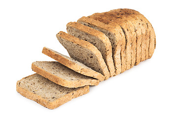 Image showing Sliced bread. Isolated on a white background