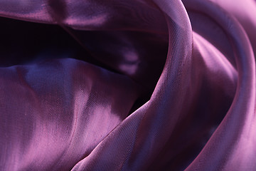 Image showing violet silk drape, background