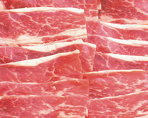 Image showing macro shot of meat background