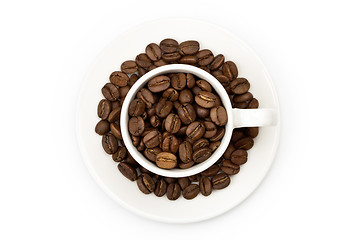 Image showing Cup filled with coffee beam's