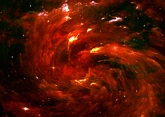 Image showing galaxy in a free space