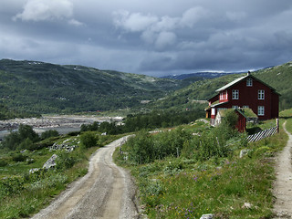 Image showing House in mountains - Norway