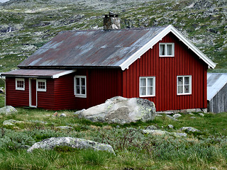 Image showing Traditional wooden holiday house