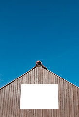 Image showing Billboard on wooden structure