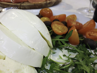 Image showing Mozzarella and Tomatoes, Italy