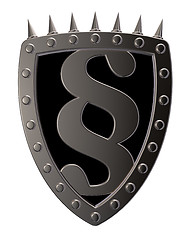 Image showing shield with paragraph symbol