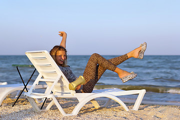 Image showing Joyful teenage girl