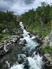 Image showing Beautiful mountain stream