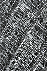 Image showing Steel mesh in multiple layers