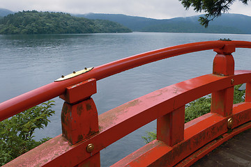 Image showing lake Ashi, Japan