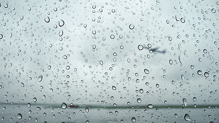 Image showing rainy airport