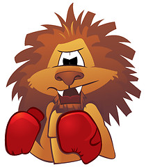 Image showing Lion boxer