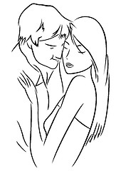 Image showing Man and woman in hug