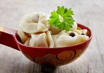 Image showing dumplings russian pelmeni