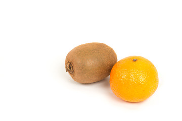 Image showing Kiwi fruit and mandarin