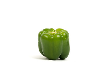 Image showing Green Paprika On White