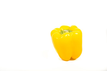 Image showing Yellow Paprika On White