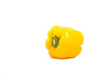 Image showing Yellow Paprika On White