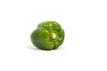 Image showing Green Paprika On White