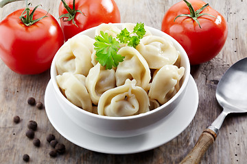 Image showing dumplings russian pelmeni