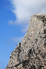 Image showing Crimean rocks. Mount Kush-Kaya. Ukraine.