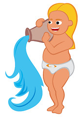 Image showing Child aquarius