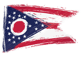 Image showing Grunge Ohio flag