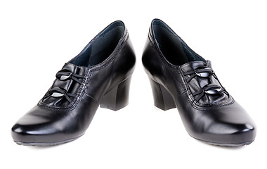 Image showing A pair of black women's shoes
