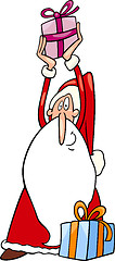 Image showing santa claus christmas cartoon illustration