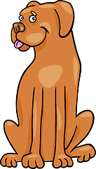 Image showing boxer dog cartoon illustration