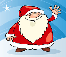 Image showing santa claus christmas cartoon illustration