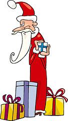 Image showing santa claus christmas cartoon illustration