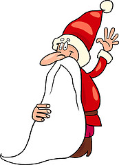 Image showing santa claus christmas cartoon illustration