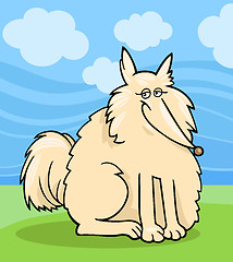 Image showing eskimo dog cartoon illustration