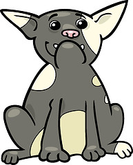 Image showing french bulldog cartoon illustration