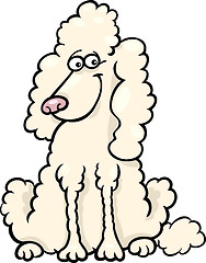 Image showing poodle dog cartoon illustration