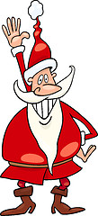 Image showing santa claus christmas cartoon illustration