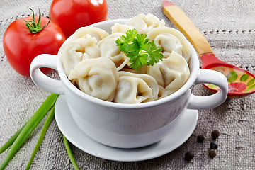 Image showing dumplings russian pelmeni