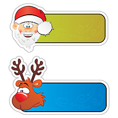 Image showing Christmas stickers